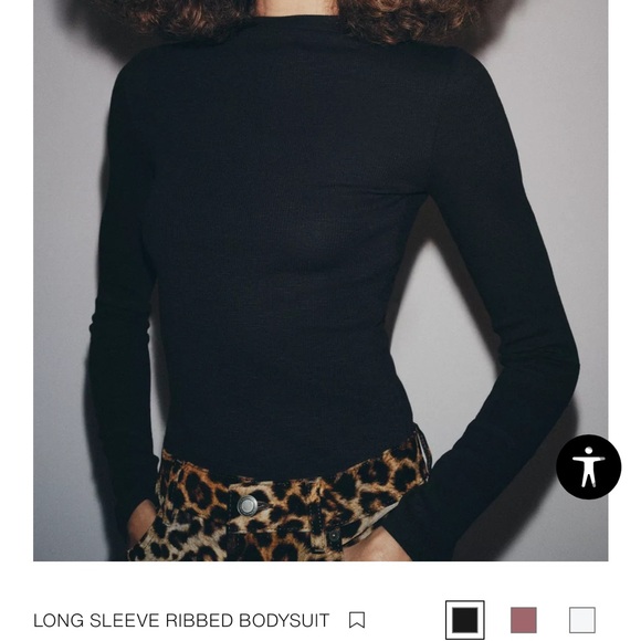 Long Sleeve Ribbed Bodysuit ZARA - Picture 3 of 4